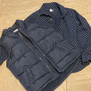 Boys long sleeve and vest 5T
